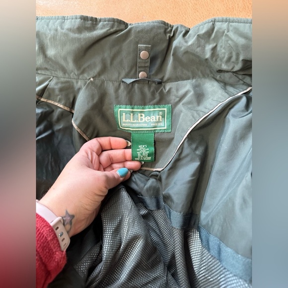LL Bean Vintage Mens 3 In 1 Jacket Green Jacket Nylon And Polyester Size XL - Picture 8 of 9